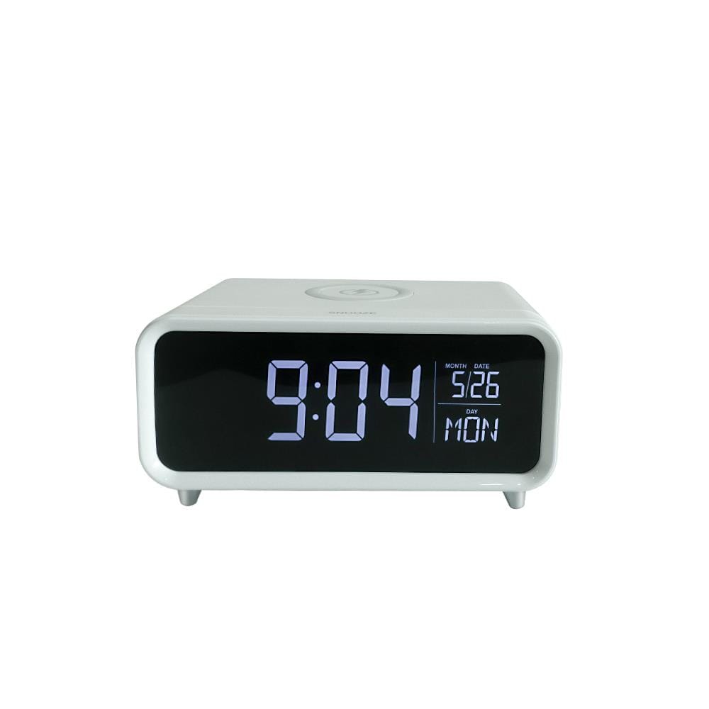 นาฬิกาดิจิทัล LED RIN 2150704022 6.6x3.4 นิ้ว สีขาว