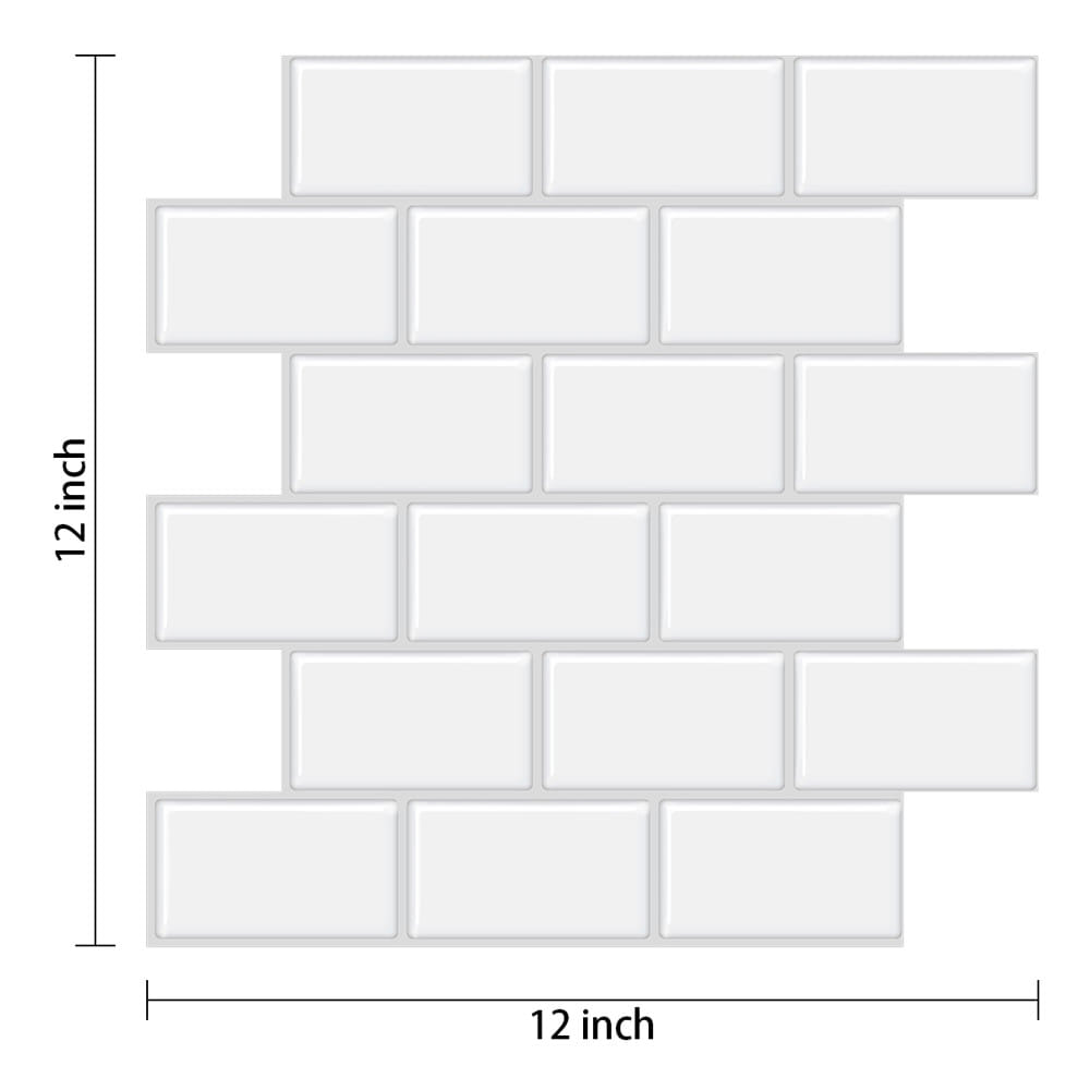 สติ๊กเกอร์ D.I.Y HOME LIVING STYLE GROUT 30x30 ซม. สีขาว (แพ็ก 4 ชิ้น)