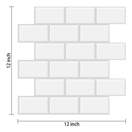 สติ๊กเกอร์ D.I.Y HOME LIVING STYLE GROUT 30x30 ซม. สีขาว (แพ็ก 4 ชิ้น)_7