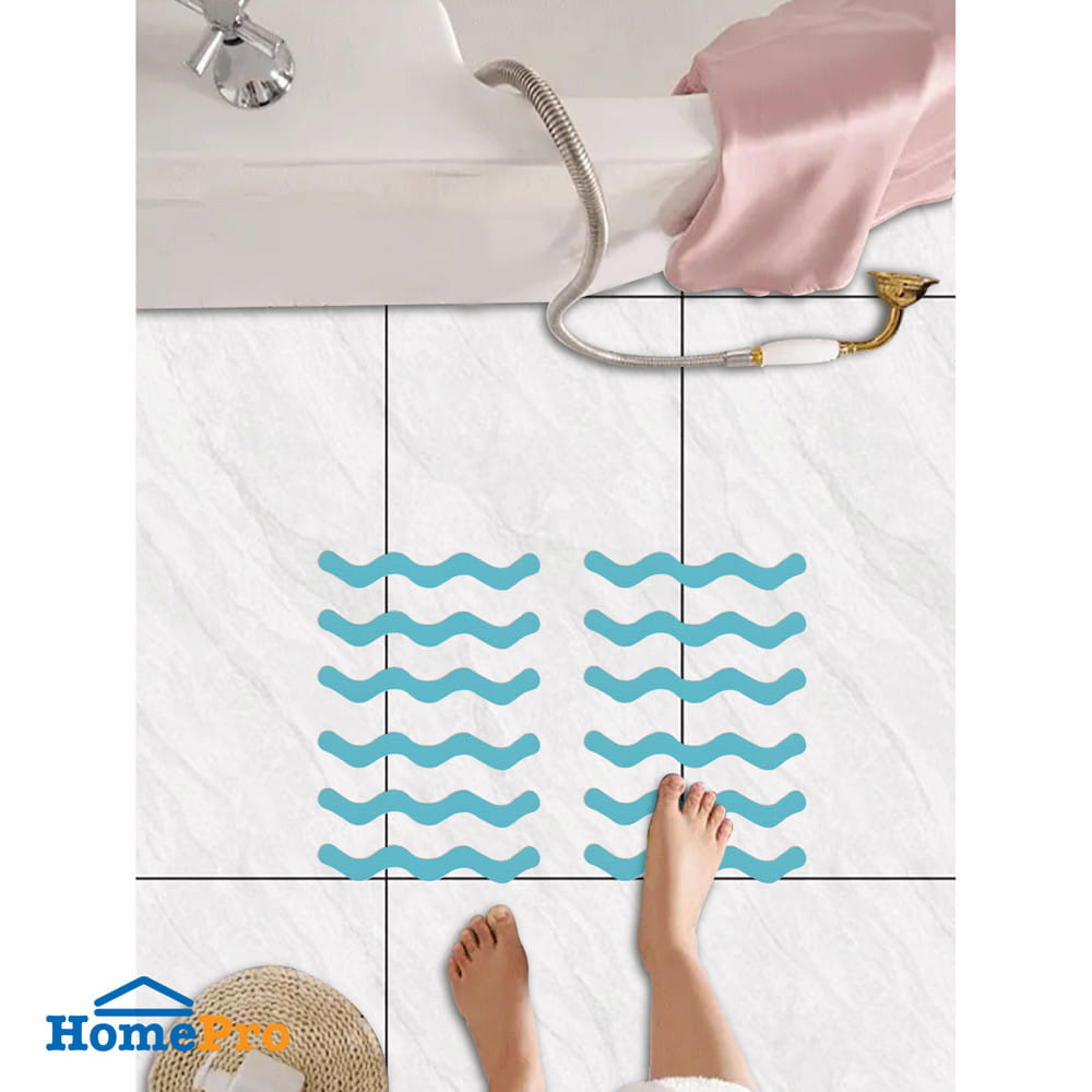 สติ๊กเกอร์ HOME LIVING STYLE ANTI-SLIP 20x2 ซม. สีฟ้า (แพ็ก 24 ชิ้น)