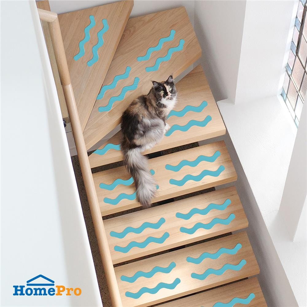 สติ๊กเกอร์ HOME LIVING STYLE ANTI-SLIP 20x2 ซม. สีฟ้า (แพ็ก 24 ชิ้น)