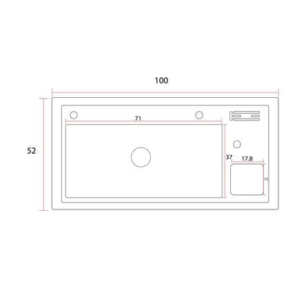 ซิงค์ฝัง 1 หลุม S-FLO NL0103 HM-10052 สีดำ_3