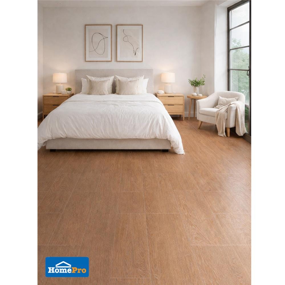 กระเบื้องปูพื้น 30x60 ซม. TARA ซิลค์ทรี น้ำตาล PM 1.44 ตร.ม.