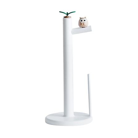 ที่ใส่ทิชชู่ม้วน MINIMAL SCULPT OWL FRIEND สีขาว_0