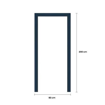 วงกบประตูโพลีสไตรีน LINEDEKOR 90x200 ซม. สีน้ำเงิน_4