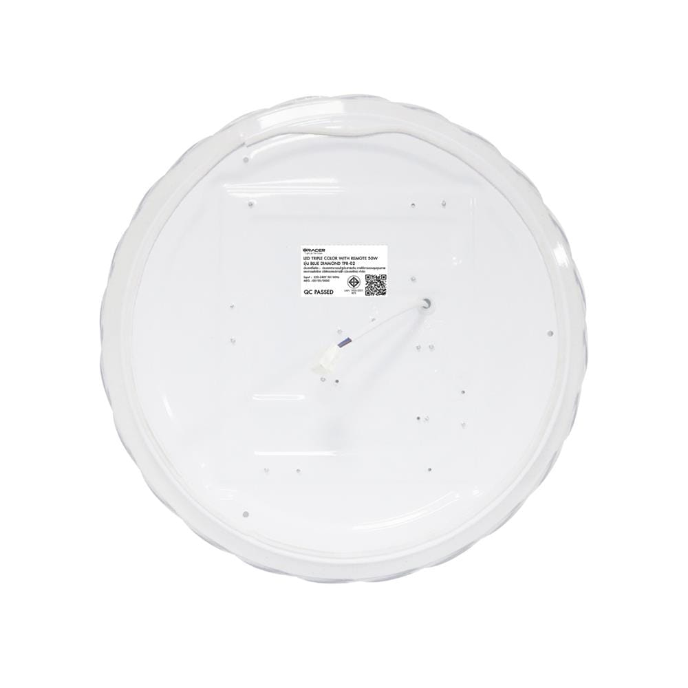 ไฟเพดาน LED RACER REMOTE BLUEDIAMOND 19.5 นิ้ว 72 วัตต์ DAYLIGHT/COOL WHITE/WARM WHITE