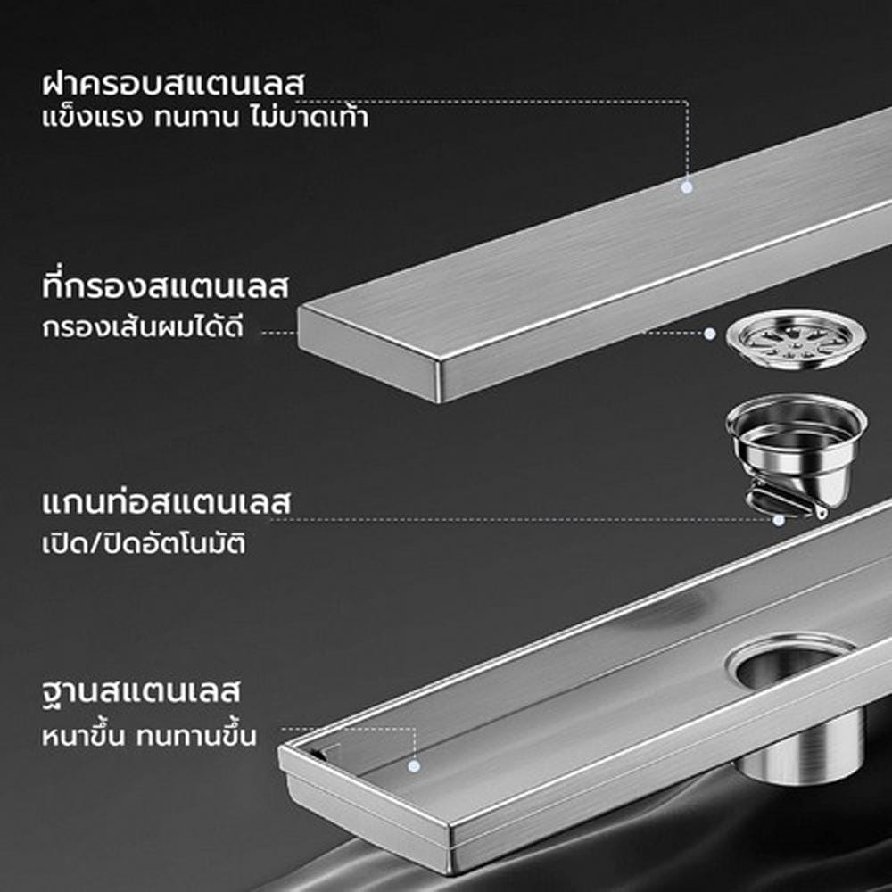 รางน้ำทิ้ง CASSA CL0016 30 ซม. สีทอง
