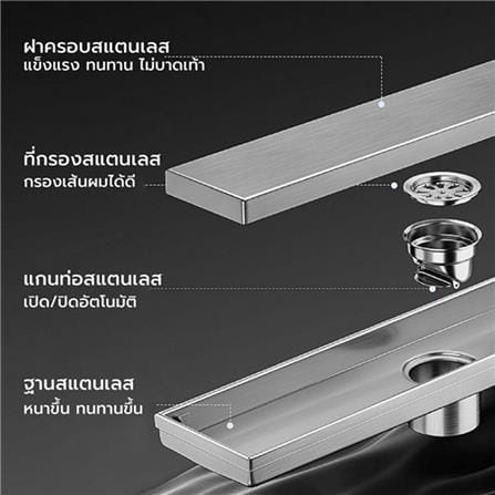 รางน้ำทิ้ง CASSA CL0016 30 ซม. สีทอง_1