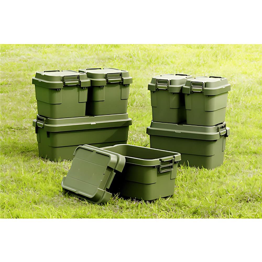 กล่องเครื่องมือ DIY TRUSCO ODCF-70 70 ลิตร สีเขียวมะกอก