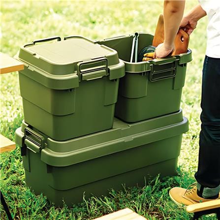 กล่องเครื่องมือ DIY TRUSCO ODCF-70 70 ลิตร สีเขียวมะกอก_1