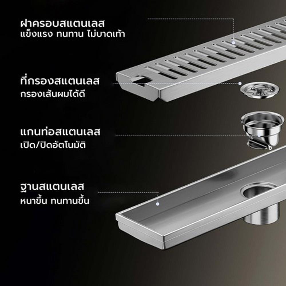 รางน้ำทิ้ง CASSA CL0056 30 ซม. สีทอง