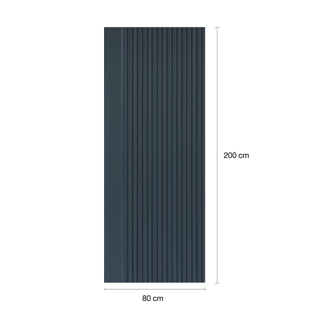 ประตูภายในโพลีสไตรีน ไม่เจาะลูกบิด LINEDEKOR VERTICAL 80x200 ซม. สีน้ำเงิน