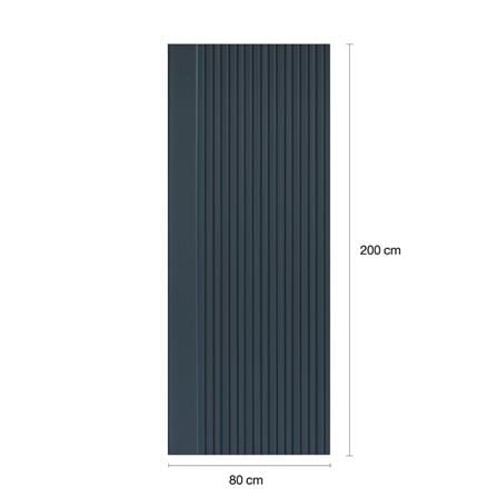 ประตูภายในโพลีสไตรีน ไม่เจาะลูกบิด LINEDEKOR VERTICAL 80x200 ซม. สีน้ำเงิน_4