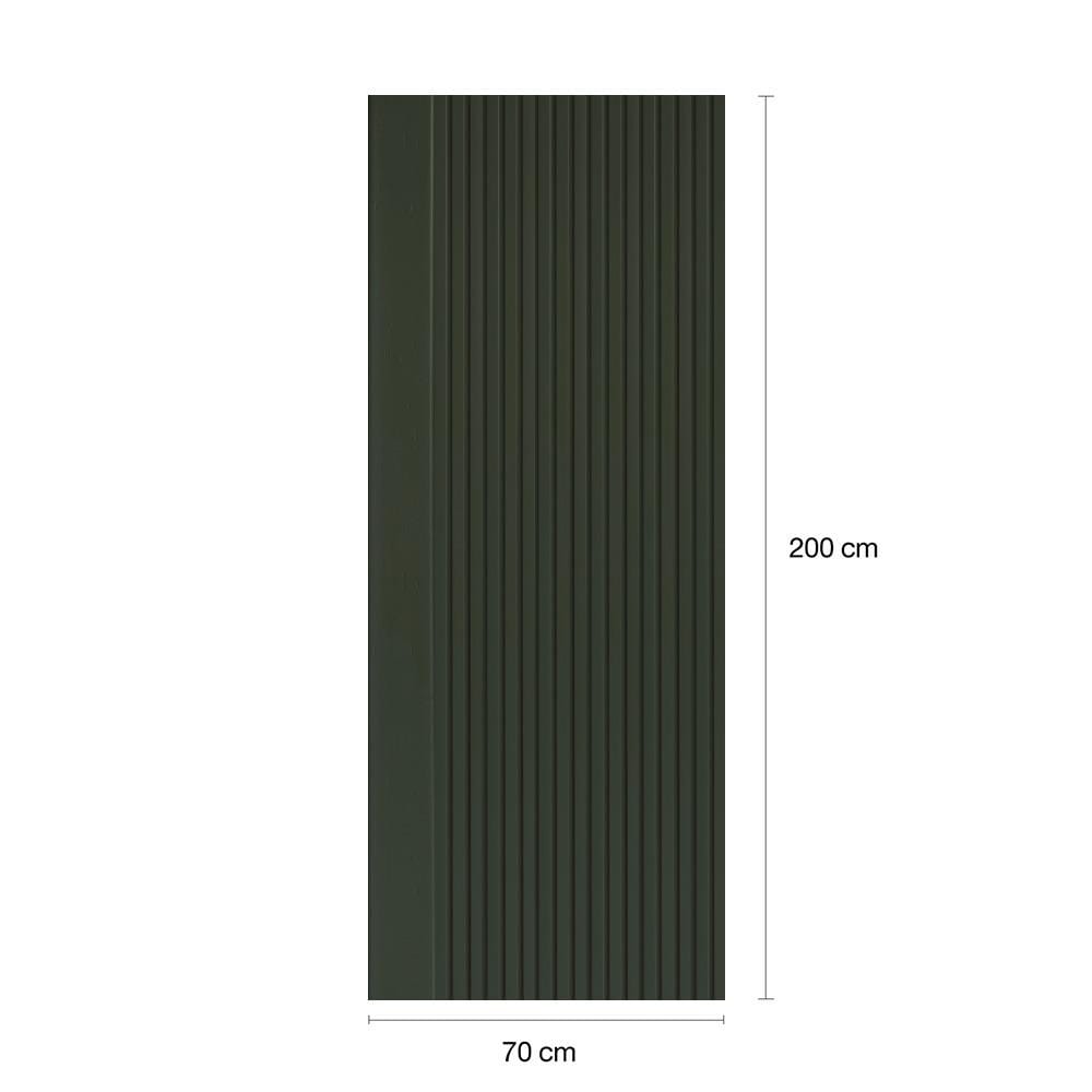 ประตูภายในโพลีสไตรีน ไม่เจาะลูกบิด LINEDEKOR VERTICAL 70x200 ซม. สีเขียว