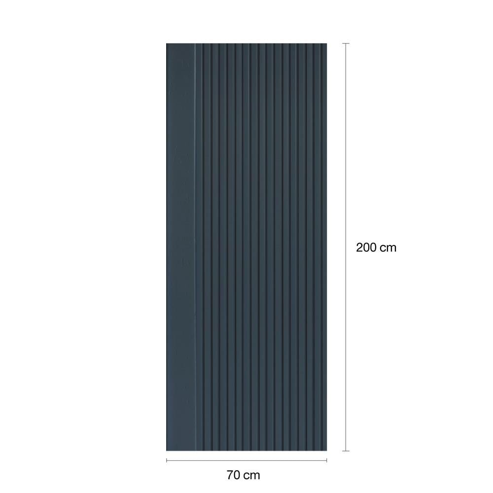 ประตูภายในโพลีสไตรีน ไม่เจาะลูกบิด LINEDEKOR VERTICAL 70x200 ซม. สีน้ำเงิน