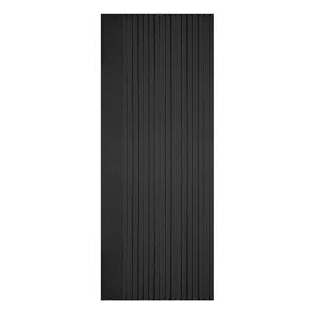ประตูภายในโพลีสไตรีน ไม่เจาะลูกบิด LINEDEKOR VERTICAL 80x200 ซม. สีดำ_0