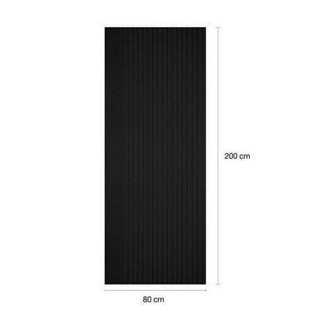 ประตูภายในโพลีสไตรีน ไม่เจาะลูกบิด LINEDEKOR VERTICAL 80x200 ซม. สีดำ_4