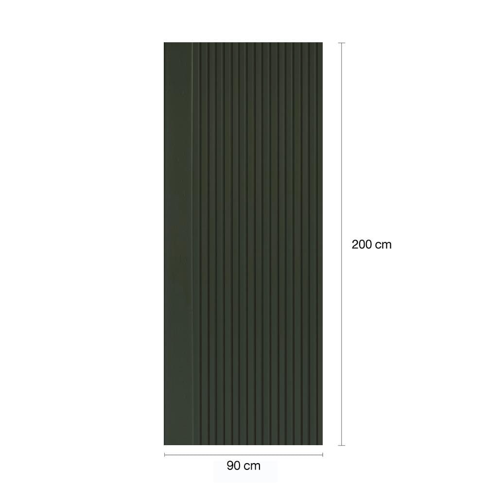 ประตูภายในโพลีสไตรีน ไม่เจาะลูกบิด LINEDEKOR VERTICAL 90x200 ซม. สีเขียว