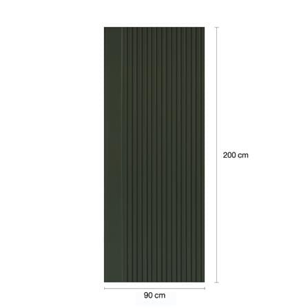 ประตูภายในโพลีสไตรีน ไม่เจาะลูกบิด LINEDEKOR VERTICAL 90x200 ซม. สีเขียว_4