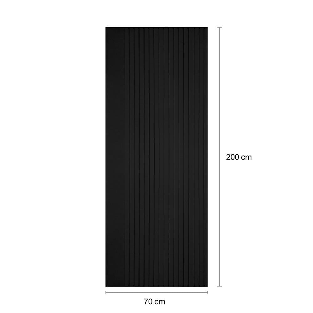 ประตูภายในโพลีสไตรีน ไม่เจาะลูกบิด LINEDEKOR VERTICAL 70x200 ซม. สีดำ