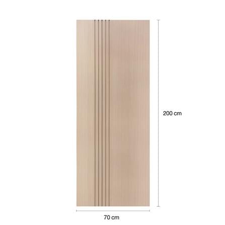 ประตูภายใน WPC ไม่เจาะลูกบิด LINEDEKOR IN01-10 70x200 ซม. สีบีช_4