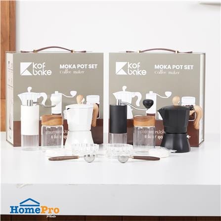 ชุดหม้อต้มกาแฟและเครื่องบดเมล็ดกาแฟ KOF BAKE SMKP01 สีดำ_7