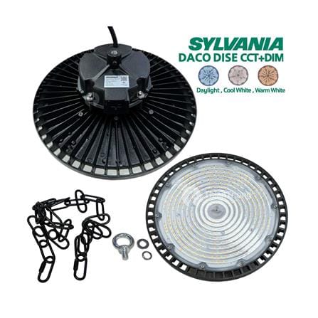 โคมไฮเบย์ LED SYLVANIA DACO 100 วัตต์ DAYLIGHT/COOL WHITE/WARM WHITE สีดำ_4