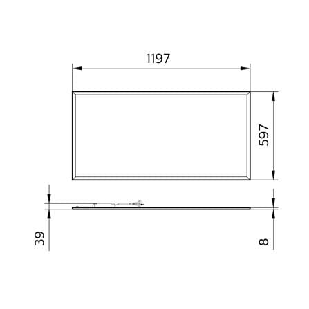 โคมติดลอย LED PHILIPS PANEL RC091 50 วัตต์ 60x120 ซม. DAYLIGHT_3