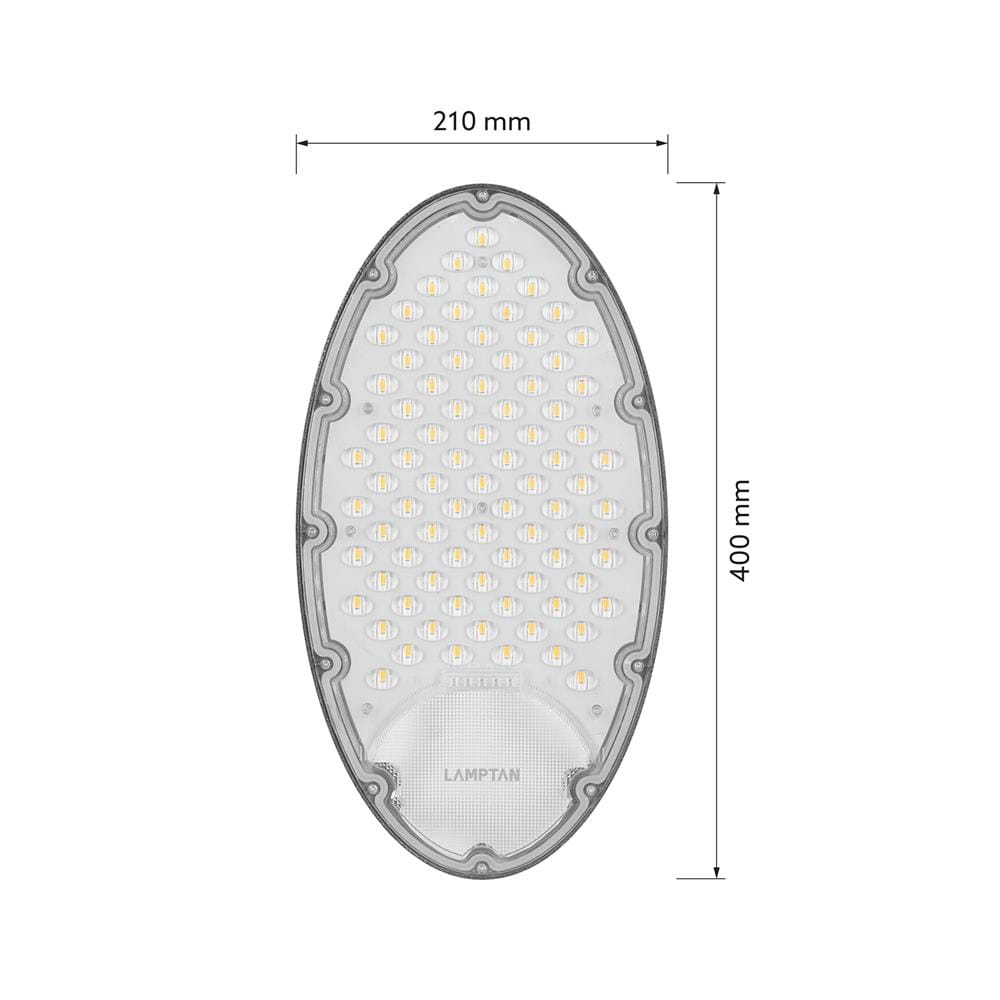 ไฟถนน SOLAR LAMPTAN RAISELIGHT 500 วัตต์ DAYLIGHT สีเทา