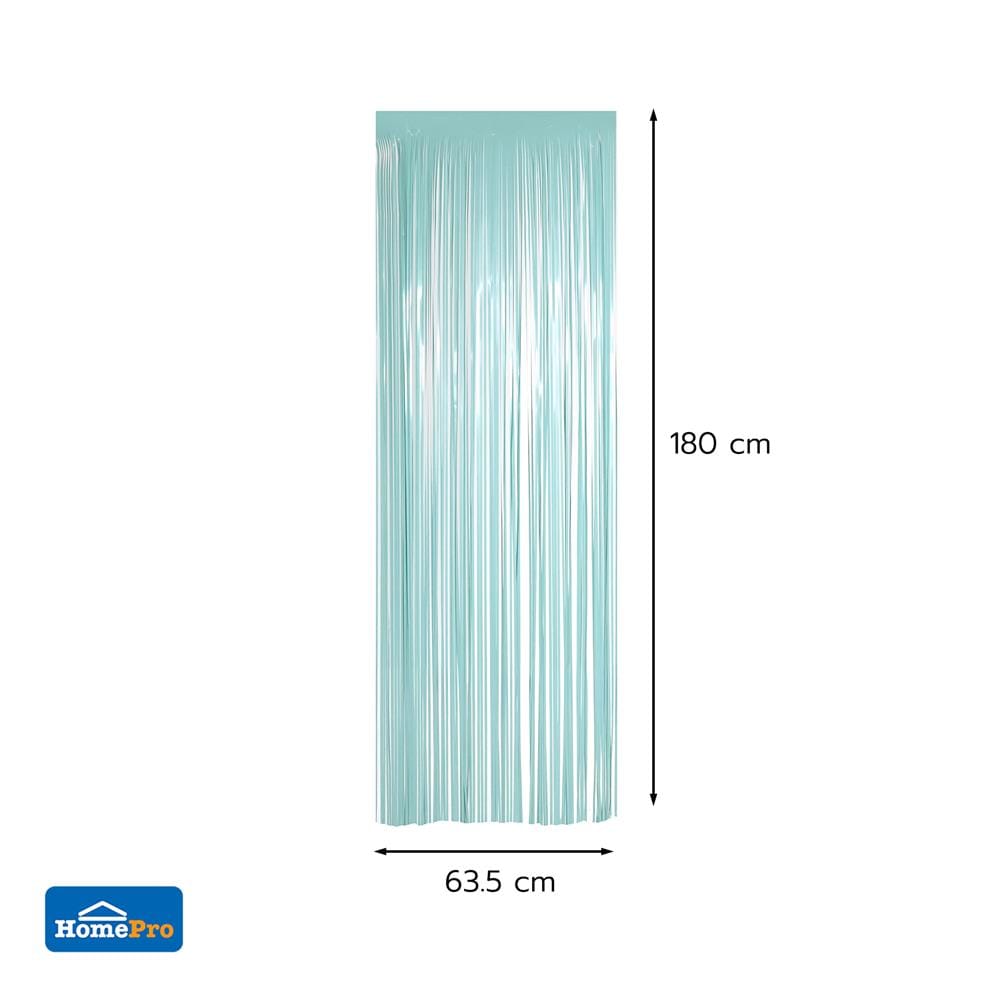 ม่านฟอยล์ตกแต่ง SNAZZ 63.5x180 ซม. สีฟ้า