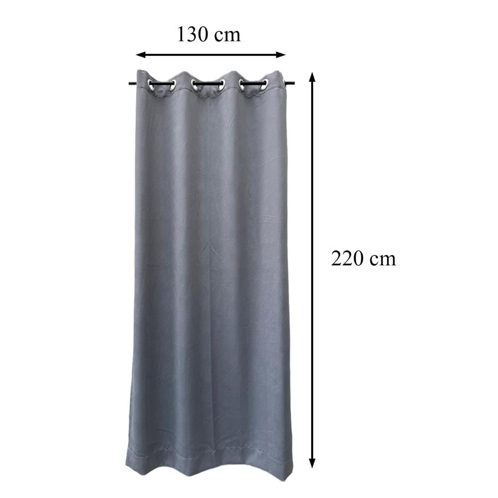 ผ้าม่าน EYELET HOME LIVING STYLE TRACE UV 130x160 ซม. สีเทา