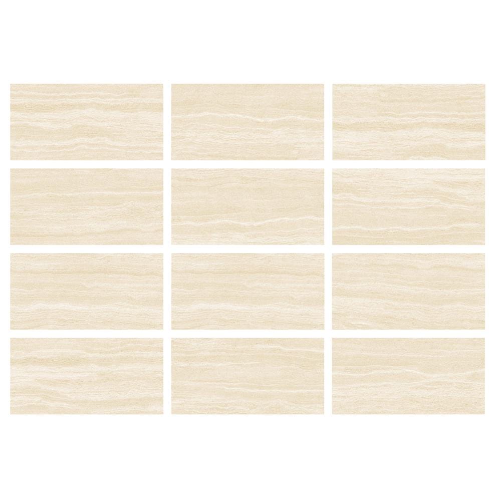 กระเบื้องพื้นพอร์ซเลน 30x60 ซม. COTTO คิมไอวอรี่ (ซาติน) เบจ PM 1.44 ตร.ม.