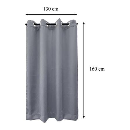 ผ้าม่าน EYELET HOME LIVING STYLE TRACE UV 130x160 ซม. สีเทา_6
