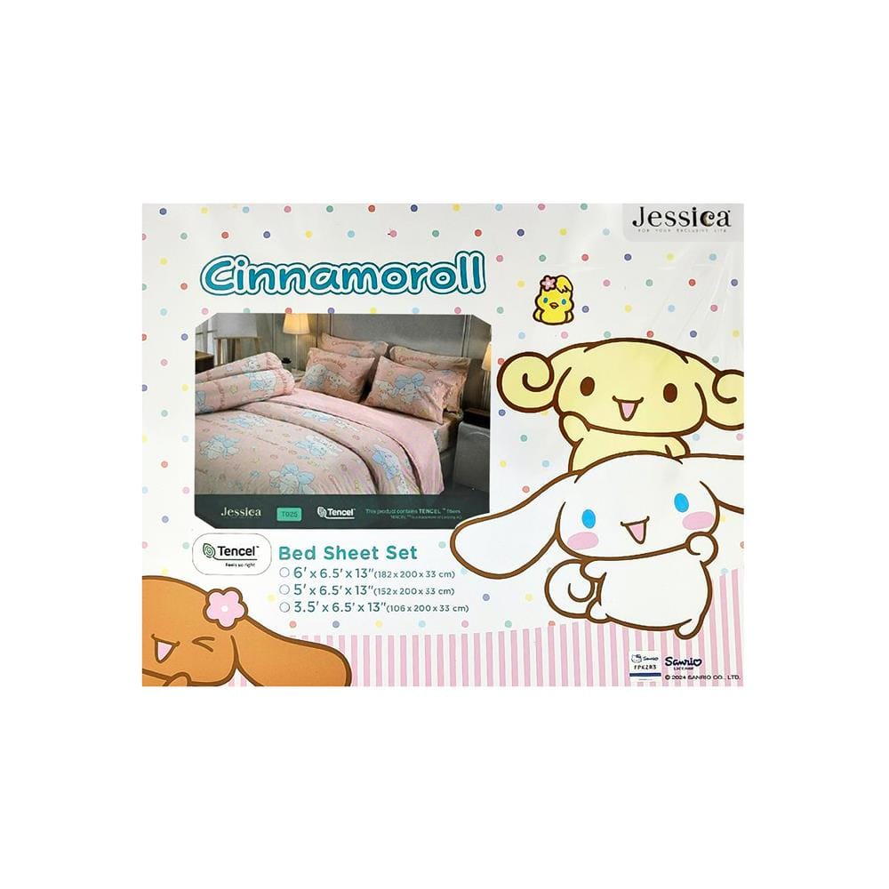ชุดผ้าปูที่นอน 3.5 ฟุต (ชุด 3 ชิ้น) JESSICA CINNAMOROLL 20166-T025