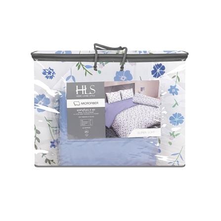 ชุดผ้าปูที่นอน 6 ฟุต (ชุด 6 ชิ้น) HOME LIVING STYLE MORNING สี BLUE_4