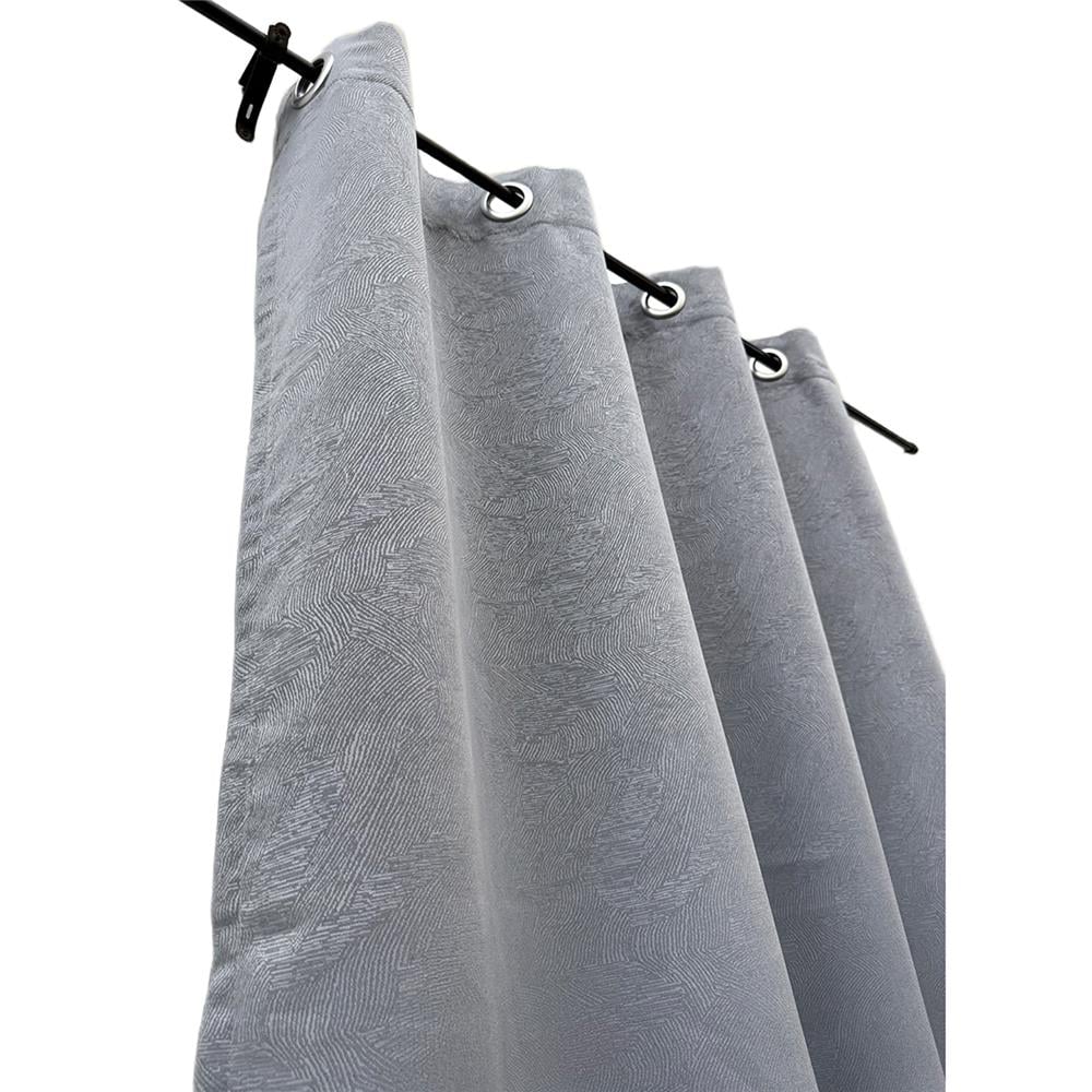 ผ้าม่าน EYELET HOME LIVING STYLE SPIRAL UV 150x160 ซม. สีเทา