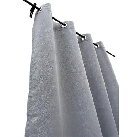ผ้าม่าน EYELET HOME LIVING STYLE SPIRAL UV 150x160 ซม. สีเทา_1