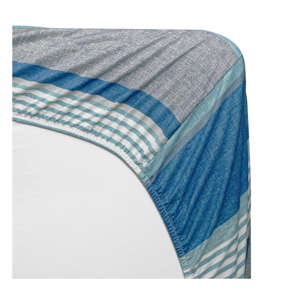 ชุดผ้าปูที่นอน 5 ฟุต (ชุด 3 ชิ้น) HOME LIVING STYLE AXIS สี BLUE