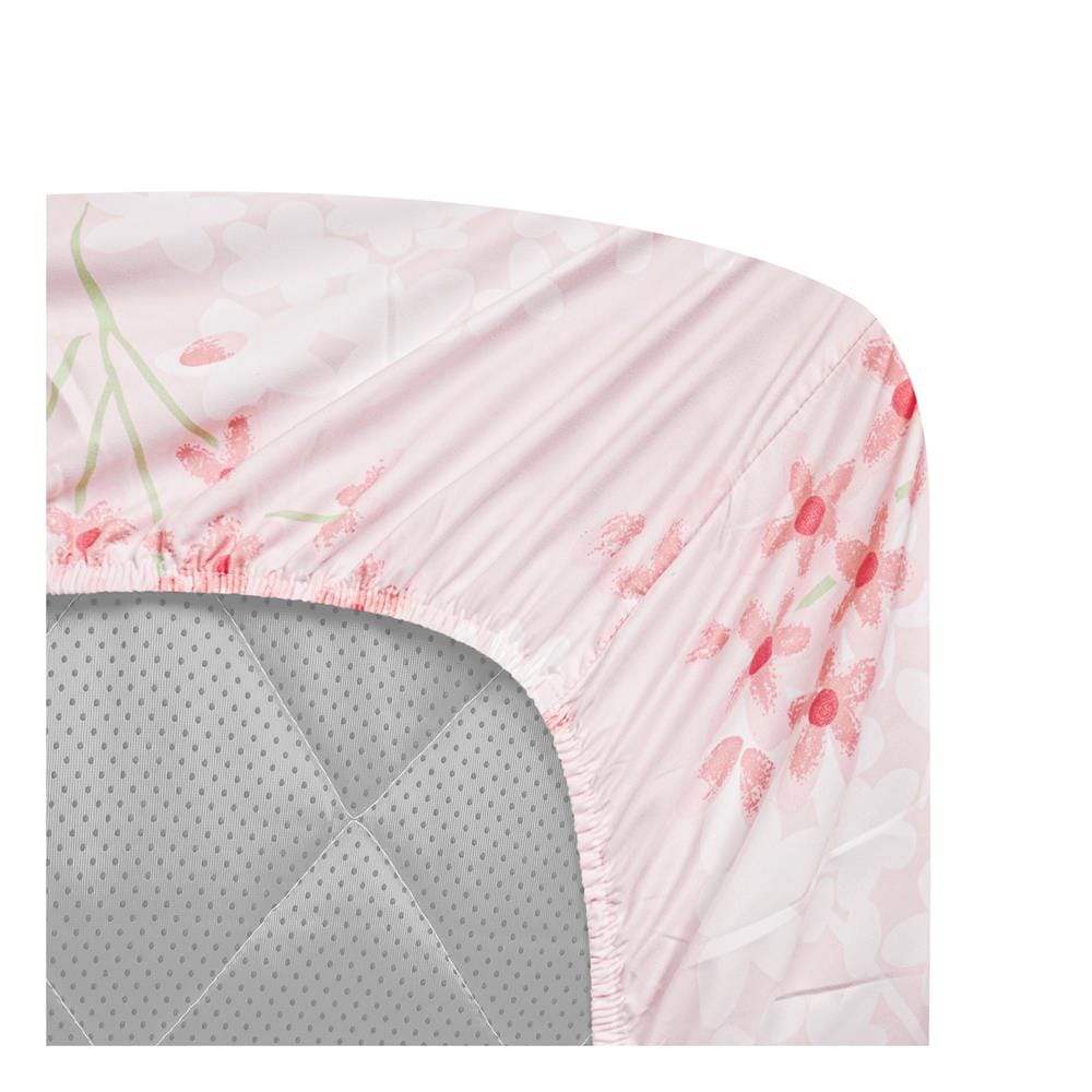 ชุดผ้าปูที่นอน 6 ฟุต (ชุด 3 ชิ้น) HOME LIVING STYLE CHIFFON สี PINK