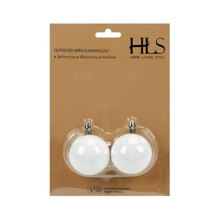 หัว-ท้ายรางม่าน HOME LIVING STYLE NIC 19 มม. สีขาว_2