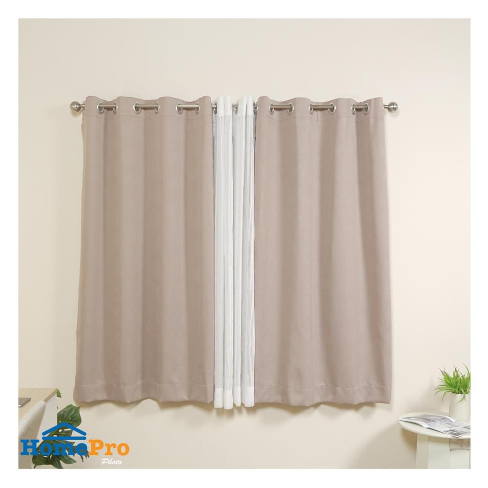 ผ้าม่าน EYELET HOME LIVING STYLE TRACE UV 130x160 ซม. สีน้ำตาล