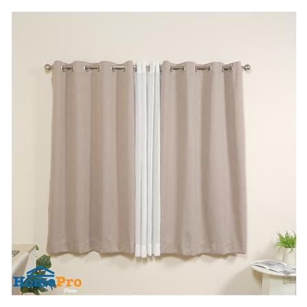 ผ้าม่าน EYELET HOME LIVING STYLE TRACE UV 130x160 ซม. สีน้ำตาล_4