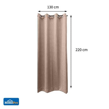 ผ้าม่าน EYELET HOME LIVING STYLE TRACE UV 130x220 ซม. สีน้ำตาล_6