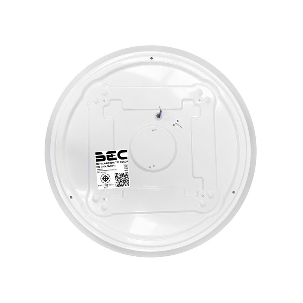 ไฟเพดาน LED BEC NORMA-02 15 นิ้ว 36 วัตต์ DAYLIGHT/COOL WHITE/WARM WHITE สีขาว