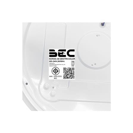 ไฟเพดาน LED BEC NORMA-02 15 นิ้ว 36 วัตต์ DAYLIGHT/COOL WHITE/WARM WHITE สีขาว_6