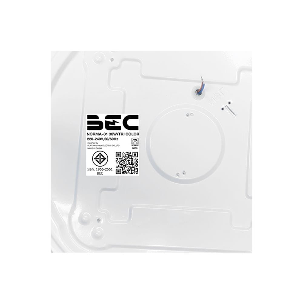 ไฟเพดาน LED BEC NORMA-01 15 นิ้ว 36 วัตต์ DAYLIGHT/COOL WHITE/WARM WHITE สีขาว