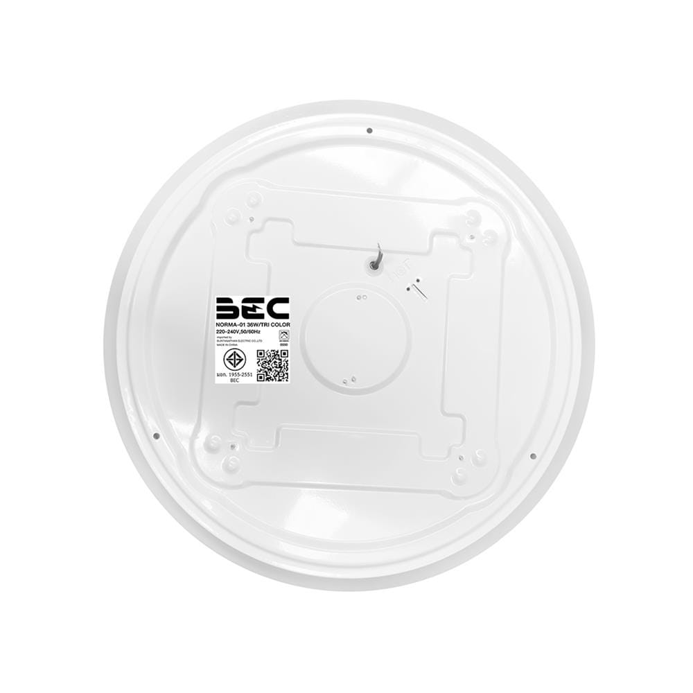 ไฟเพดาน LED BEC NORMA-01 15 นิ้ว 36 วัตต์ DAYLIGHT/COOL WHITE/WARM WHITE สีขาว