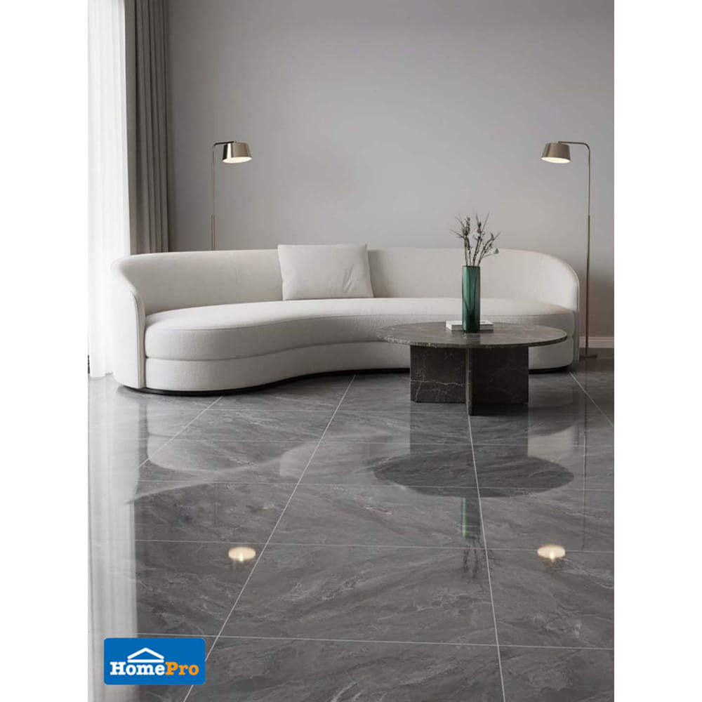 กระเบื้องพื้น 60x60 ซม. TARA เทียน่า เทา A 1.44 ตร.ม.