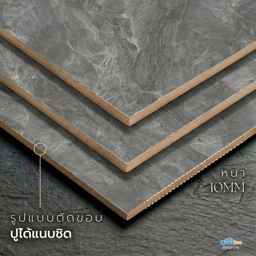 กระเบื้องพื้น 60x60 ซม. TARA เทียน่า เทา A 1.44 ตร.ม.