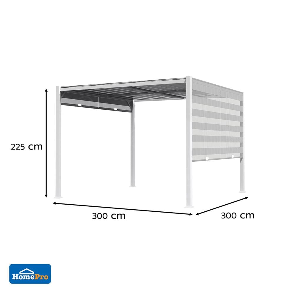 เต็นท์สนาม SPRING ZEBRA 3x3 เมตร สีขาว